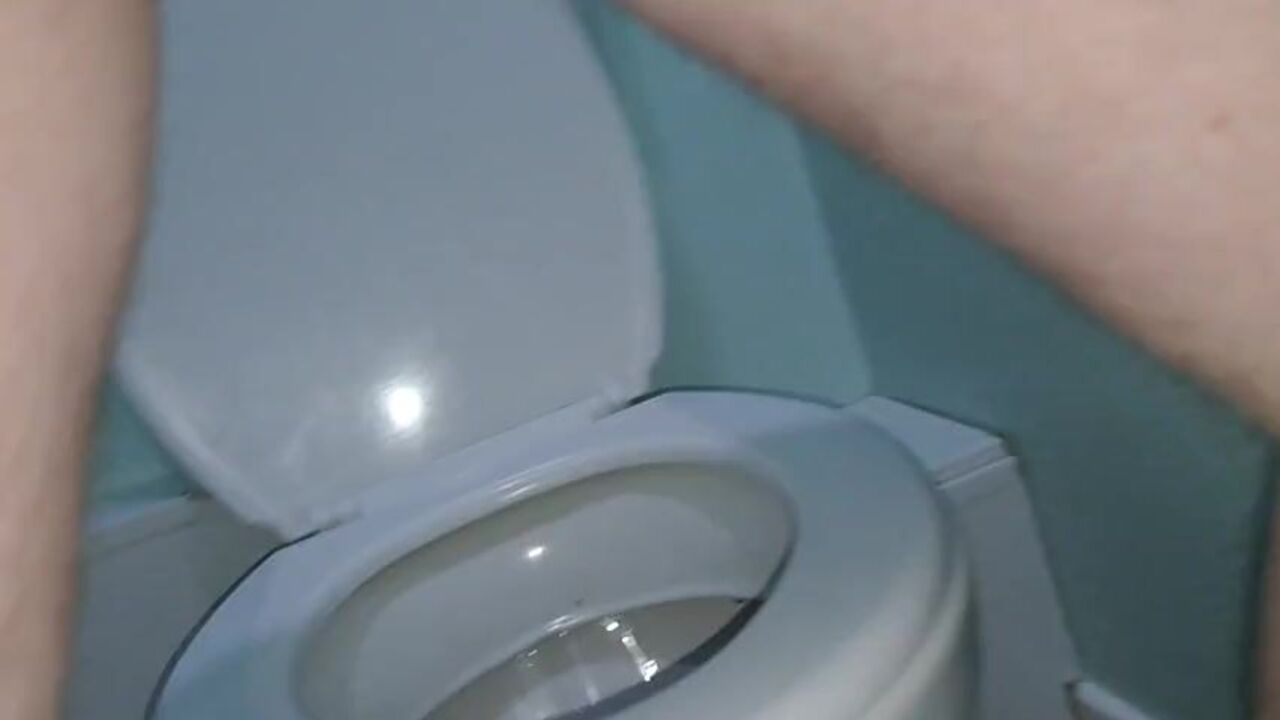 Short dude with a faggot midget fetish shits in toilet and pees like a pro