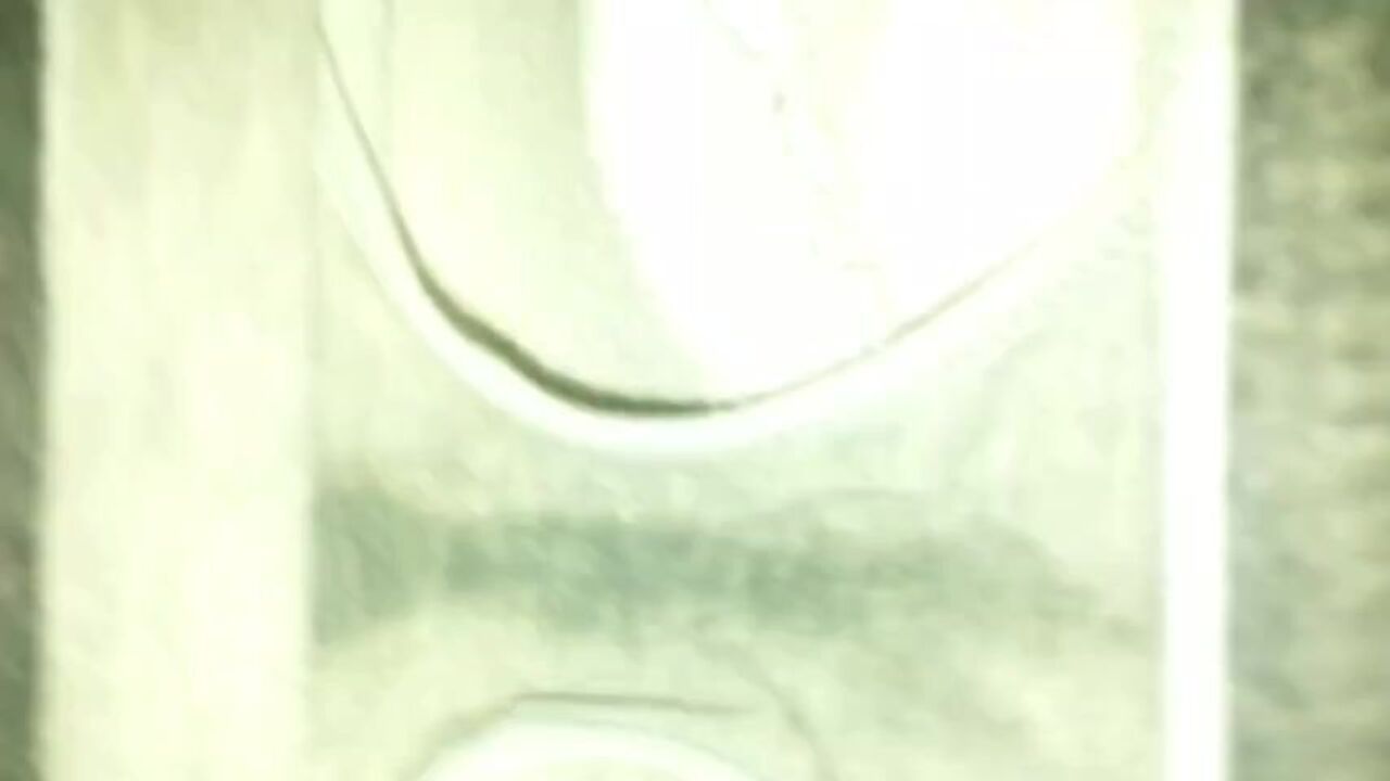 Watch this Korean slut get her scat stuffed and covered in cream