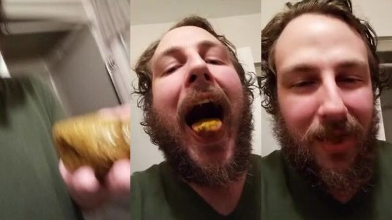 Get your filthy mouth on this homemade scat porn video of a corn-loving babe licking a poop-filled mess