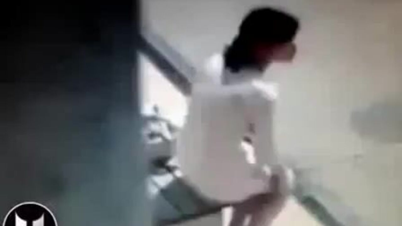 Sneaky voyeurs caught scatting in public with their own shitter