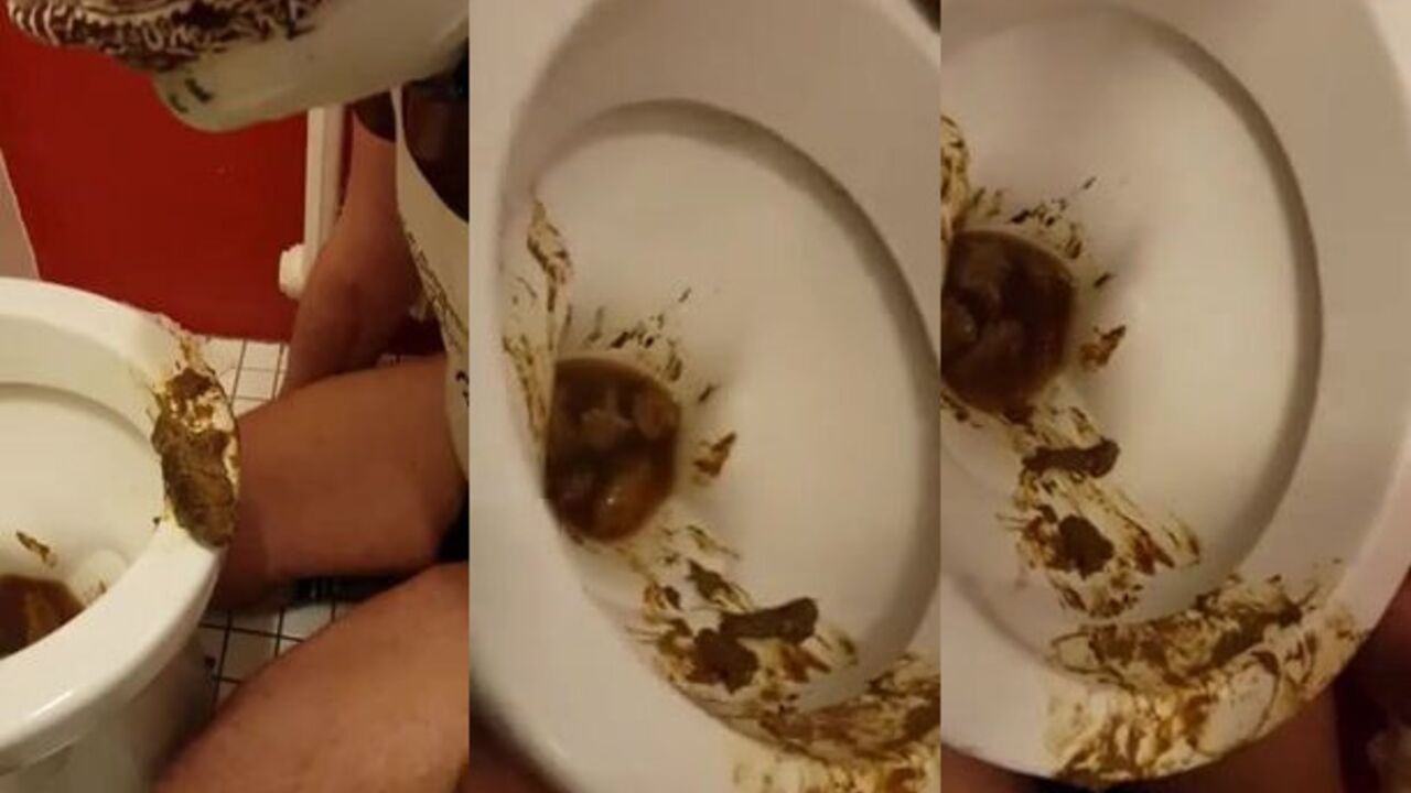 Slutty pig gets spoon fed and devours it all