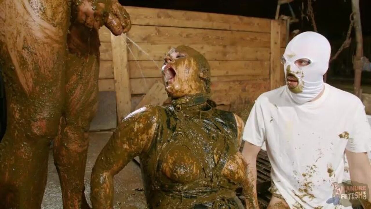 Betty gets drenched in scat and takes it like a champ in this scat porn video