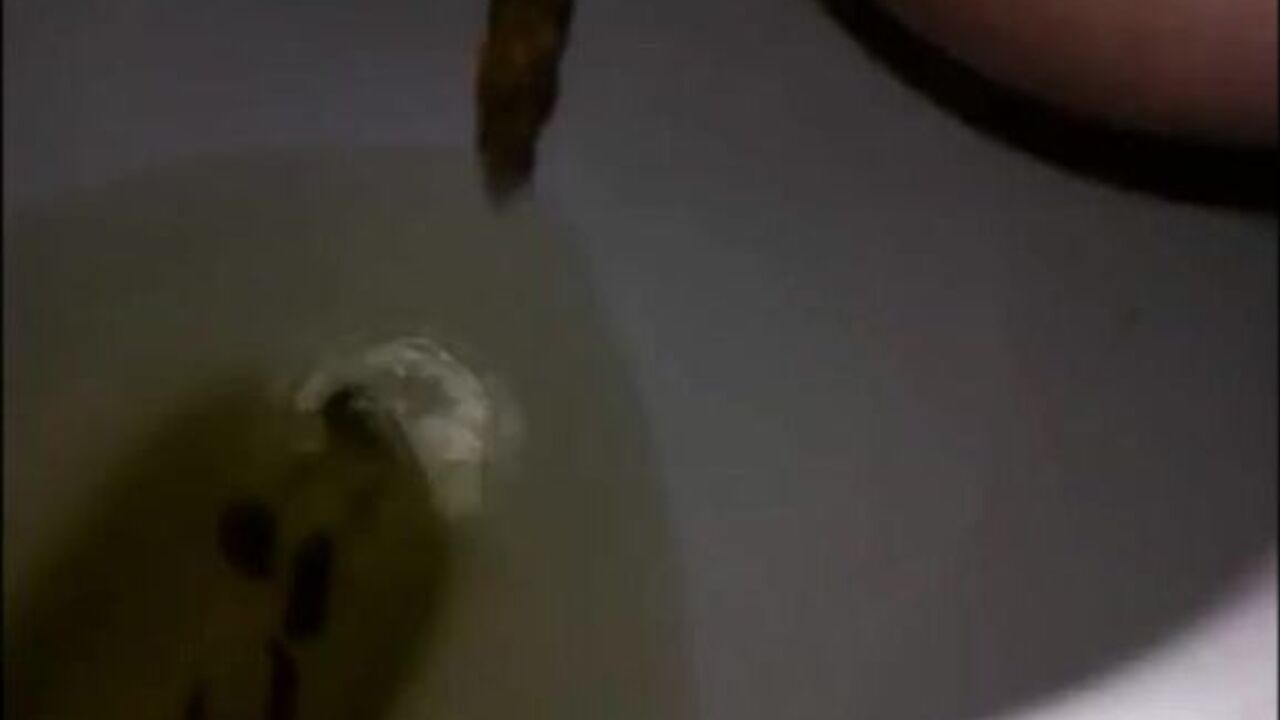 Watch this hairy MILF scat in the toilet & get off to her filthy desires