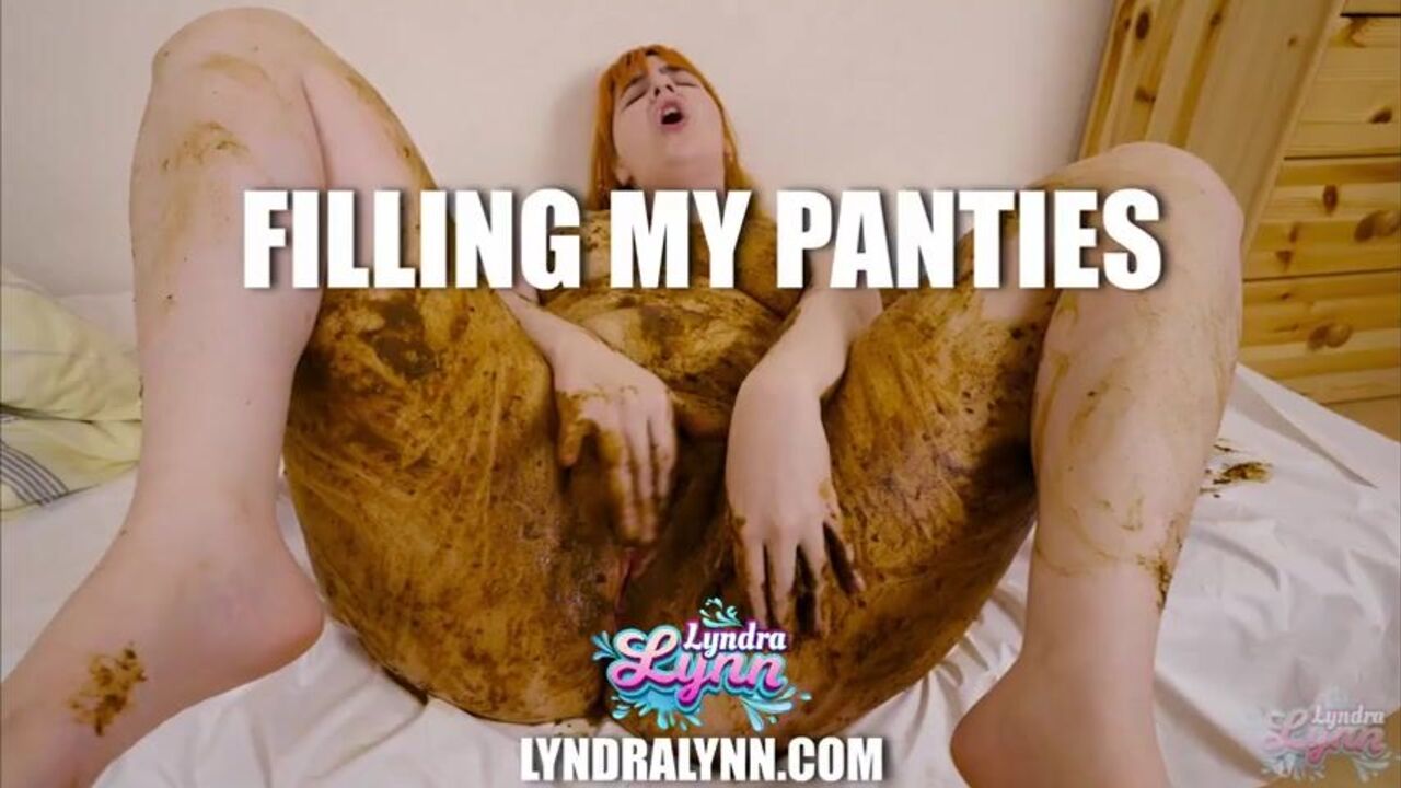 Redhead German girl has her first time pooping in her panties and masturbating POV-style