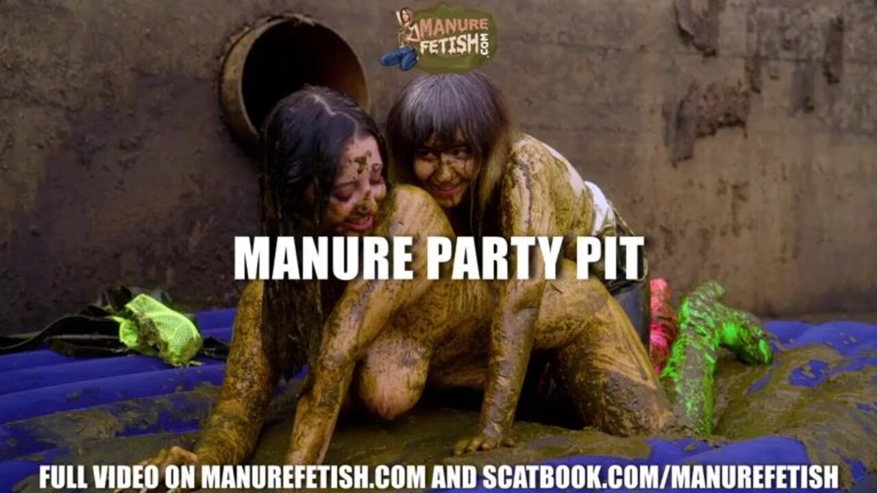 Watch these slutty lesbians in cowshit getting kinky with each other's filthy secretions