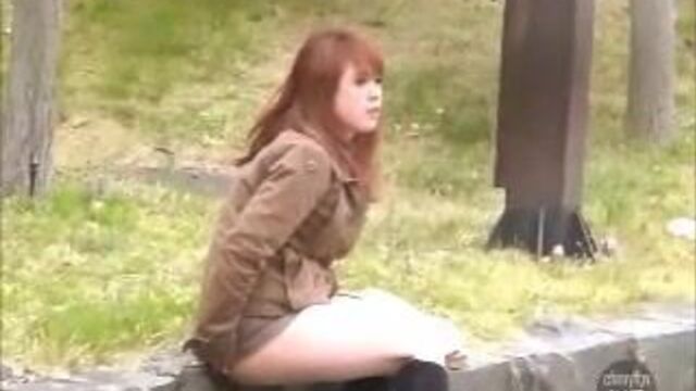 Japanese Girls Pooping Outdoor