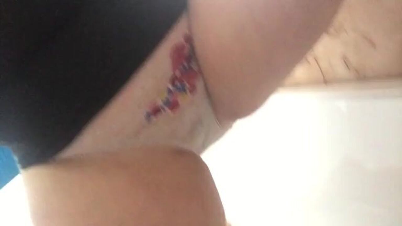 Watch this chubby slut scat and dirty smeared while getting her panties off