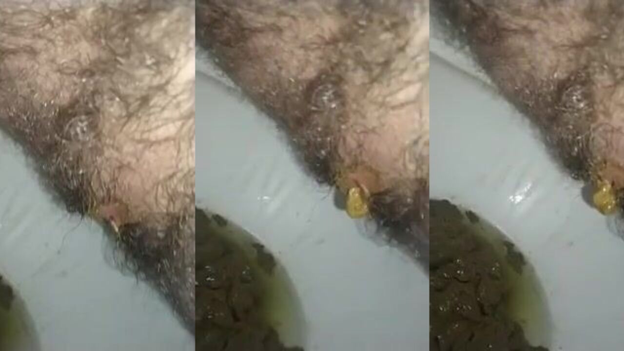 Dirty girl gets messy scat in the toilet with her pooped-out partner