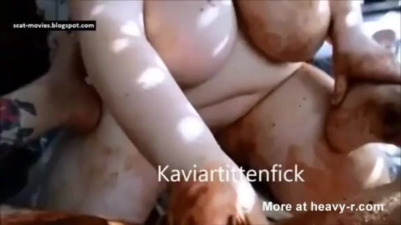 Pounded hard in scat porn, this filthy slut gets her scat pounded in every way imaginable