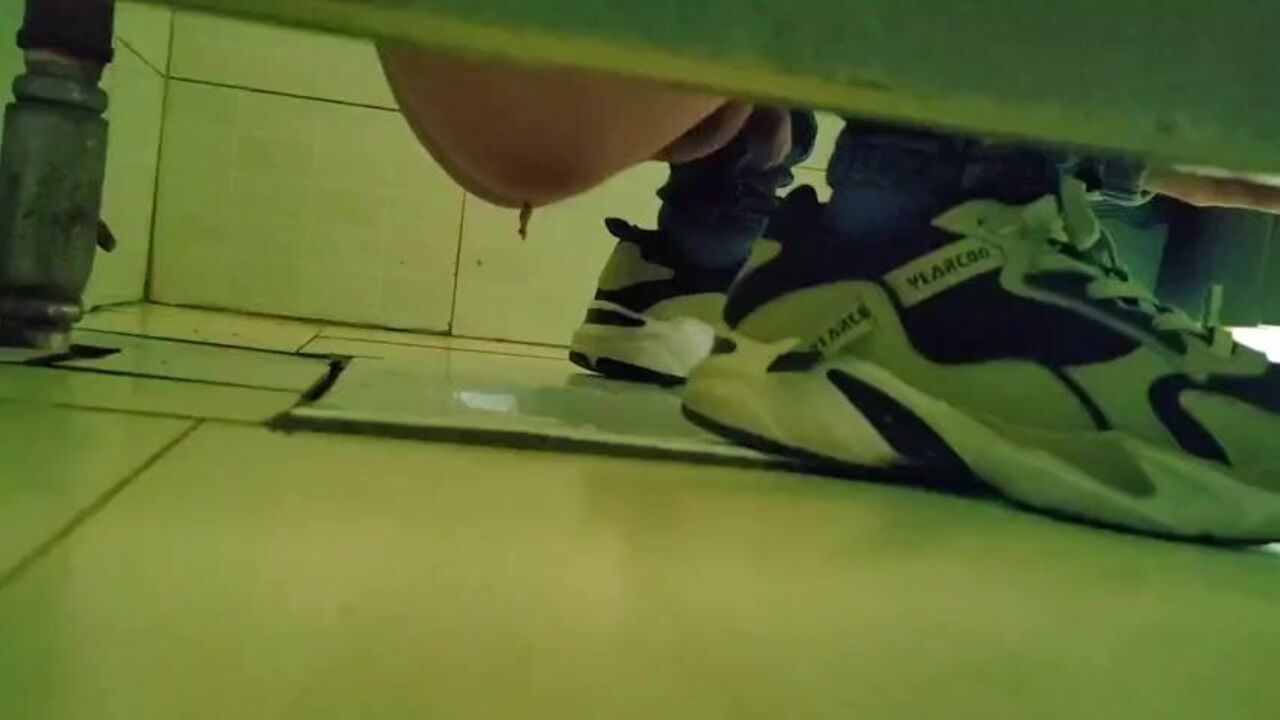 Watch as these guys get down and dirty in the toilet - squat, pee, and more!