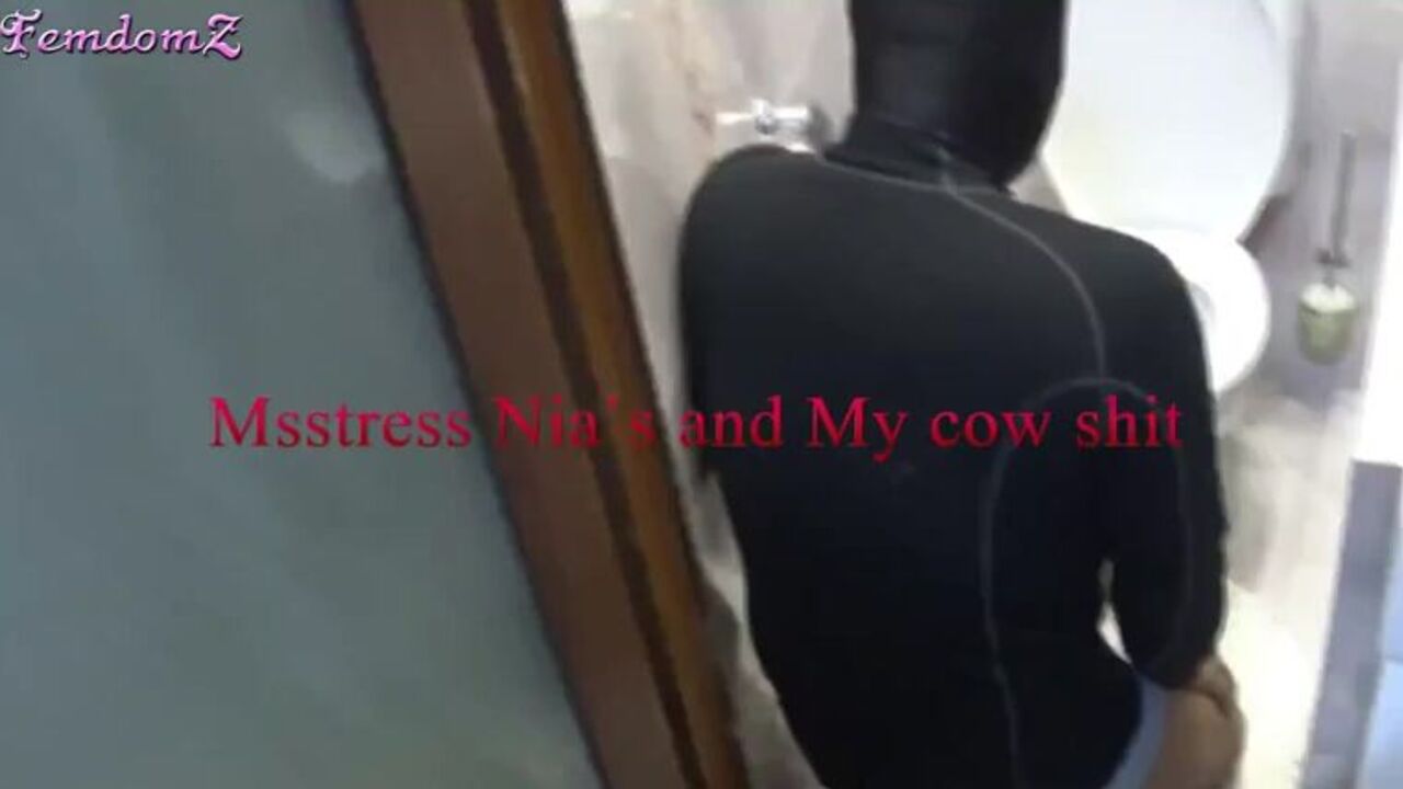 Mistress Anna and My Cow Shitting on My Dick - The Ultimate Scat Fetish