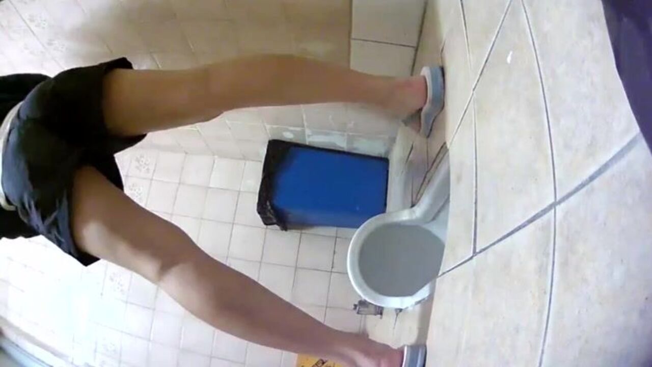 Spy on the scat girls in public toilet and get a hot load of your own
