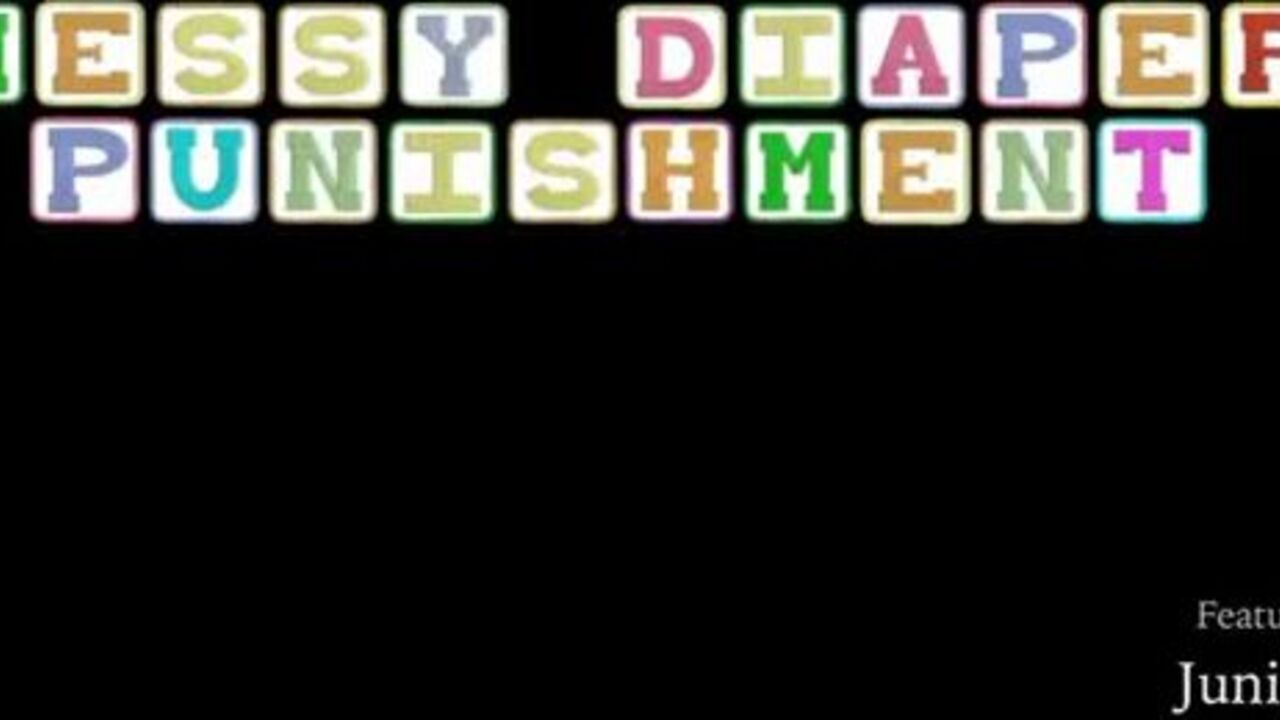 Watch how this dirty diaper slave gets scatted while changing it