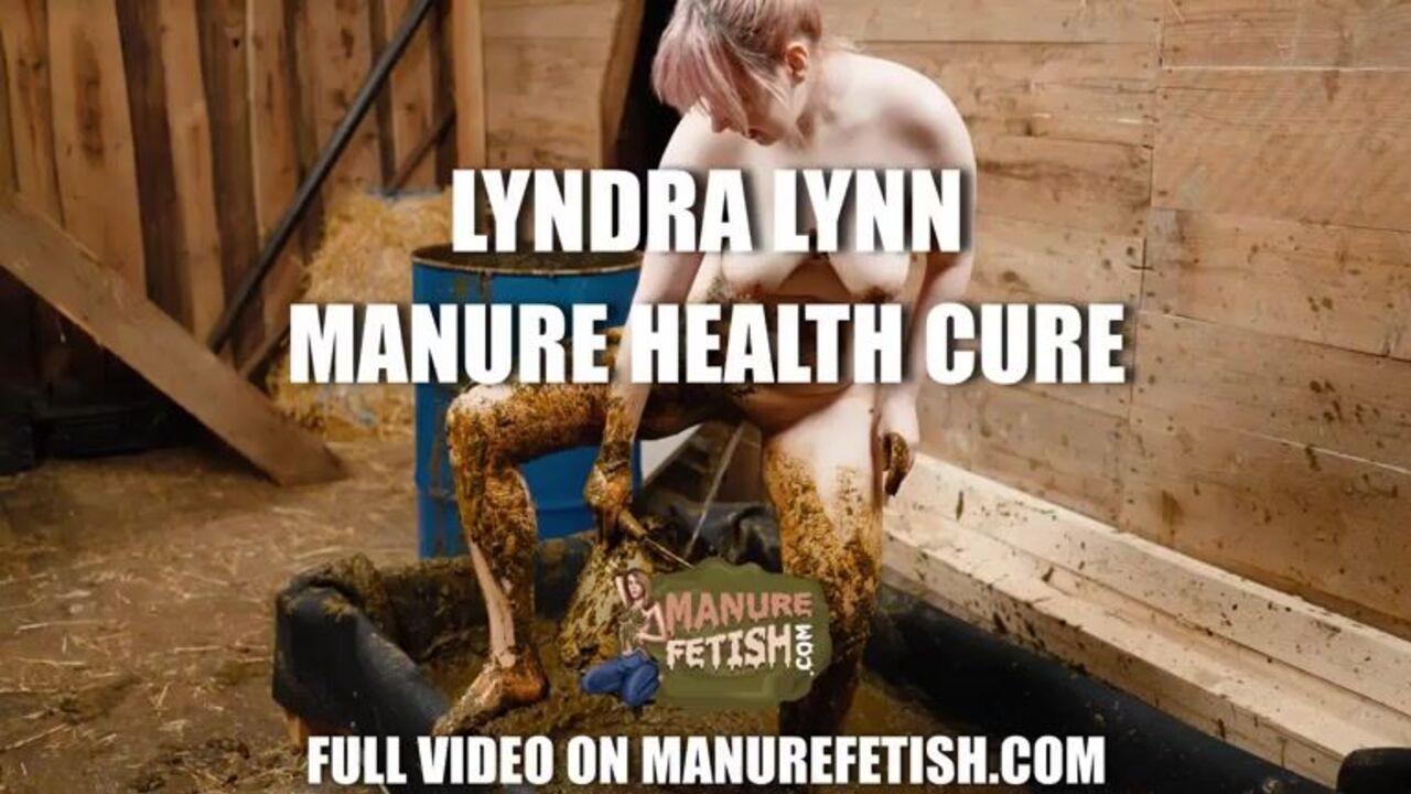 Manure-Health-Cure-with-me-covered-in-cowshit: A wild scat video with a filthy slut in the