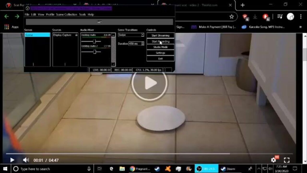 Watch this kinky pregnant slut get her scat virginity drilled hard