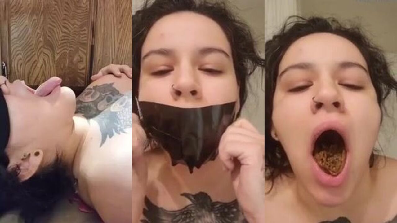 Amateur girl gets her mouth filled with her own warm, sticky jizz
