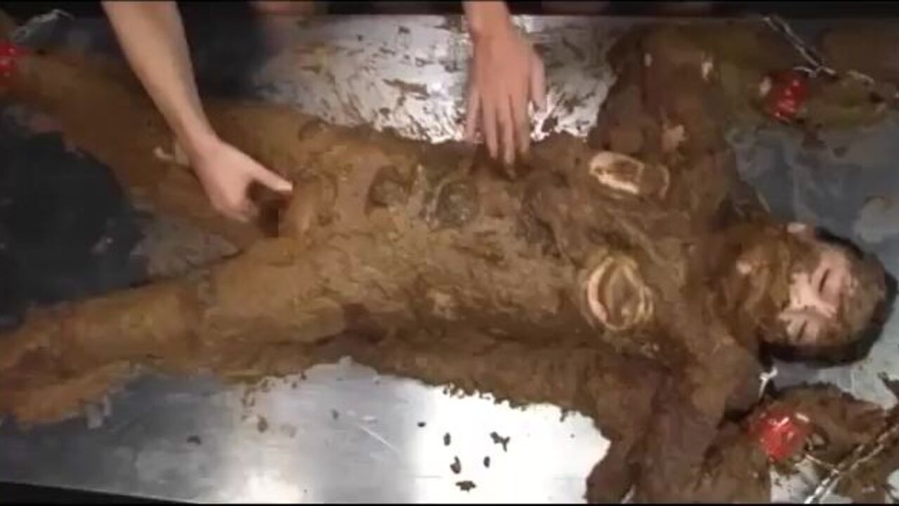 Get ready for a messy surprise as everything in sight is covered in filthy crap