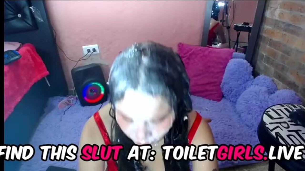 Watch this filthy Latina whore get her facefucked and puked on cam like a whore