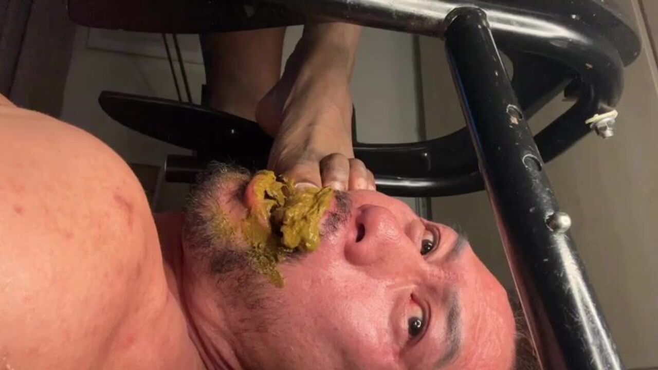 Watch me slurp my load out of your black ass while you're in the bathroom