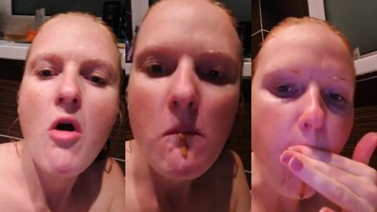 Watch as scat porn and scat girls get off on slave's ass play in this hot video