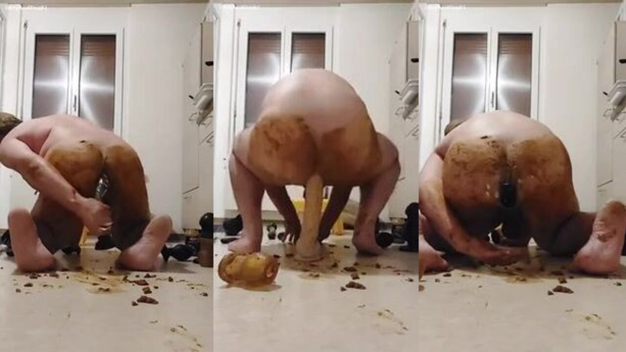 Watch me get my ass f*cked with a hot load of scat while being smeared with hot piss