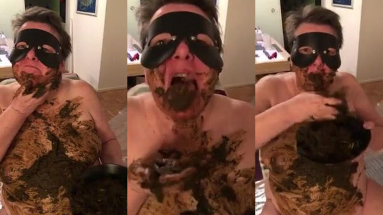 Watch this kinky porn video of a scat-loving slut getting her pussy and ass pumped full of jizz