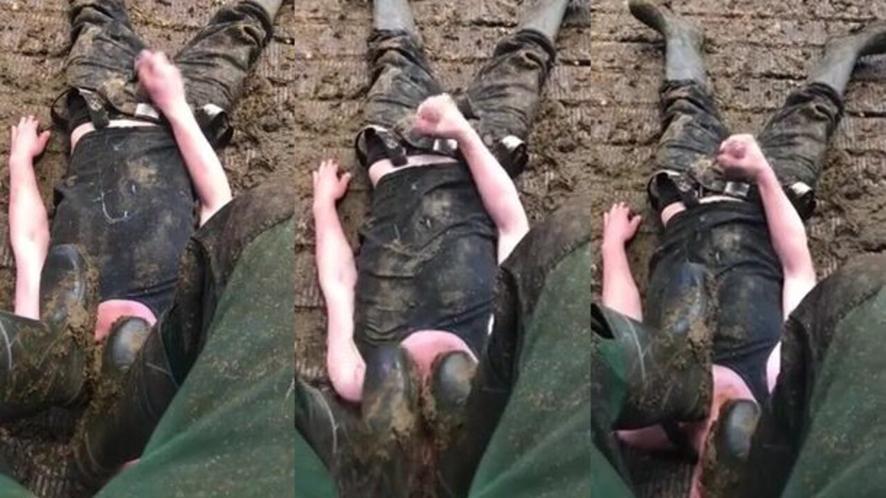 Watch this dirty slut get trampled and scatted in her filthy ass