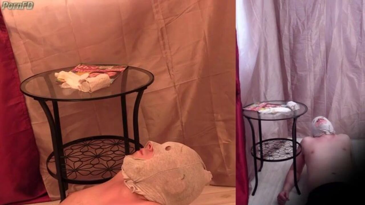 Watch as scat porn worships the toilet slave's ass and makes him suffer for being inside