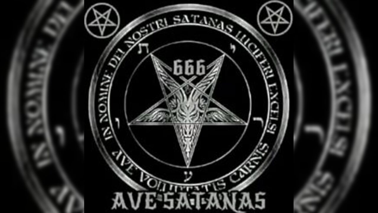 Mature whore worships the devil and takes his load in her big clit