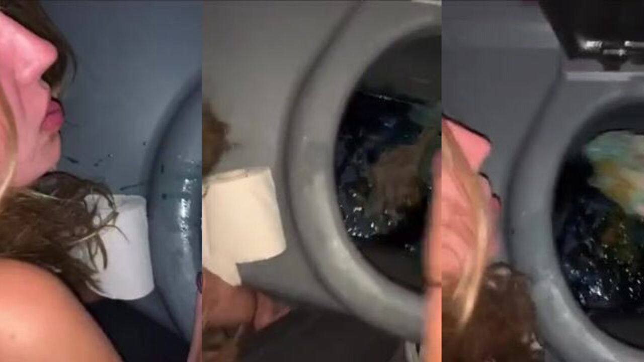 Watch this filthy slave devour her own filth like a true scat queen