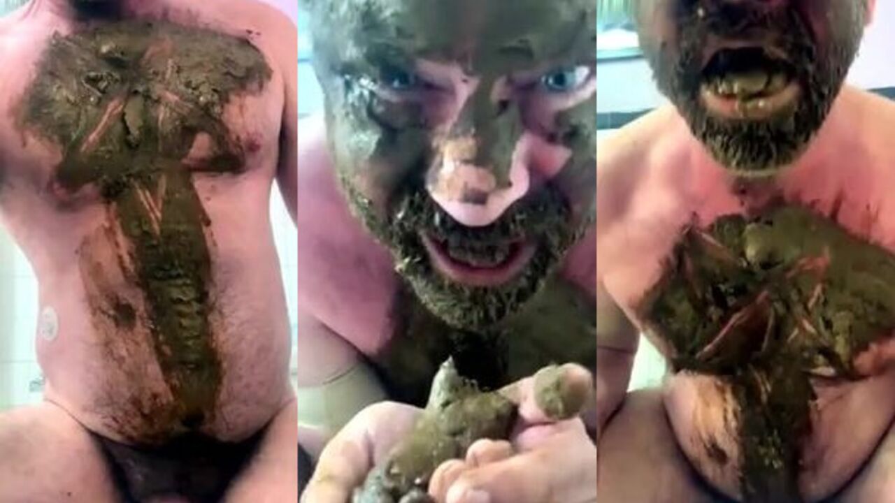 Pig gets fed and fed again with scat and smears in time for a wild ride