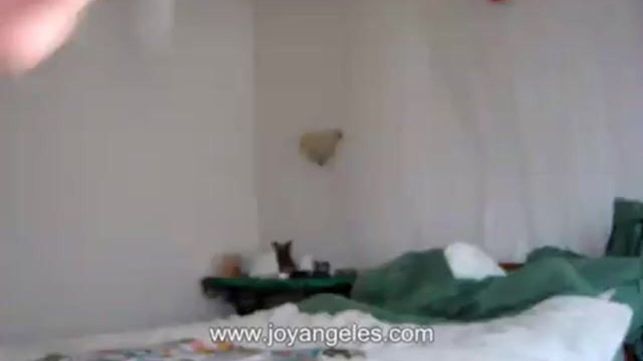 Watch this big tit teen Poop get naughty in bed and pee her pants