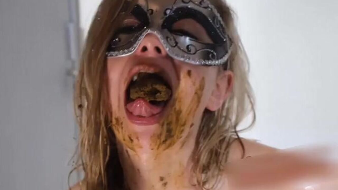 Watch Lizzy Poopy get her scat licked & throat drilled in hardcore sex video