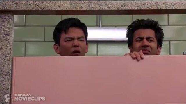 Harold and Kumar toilet scene
