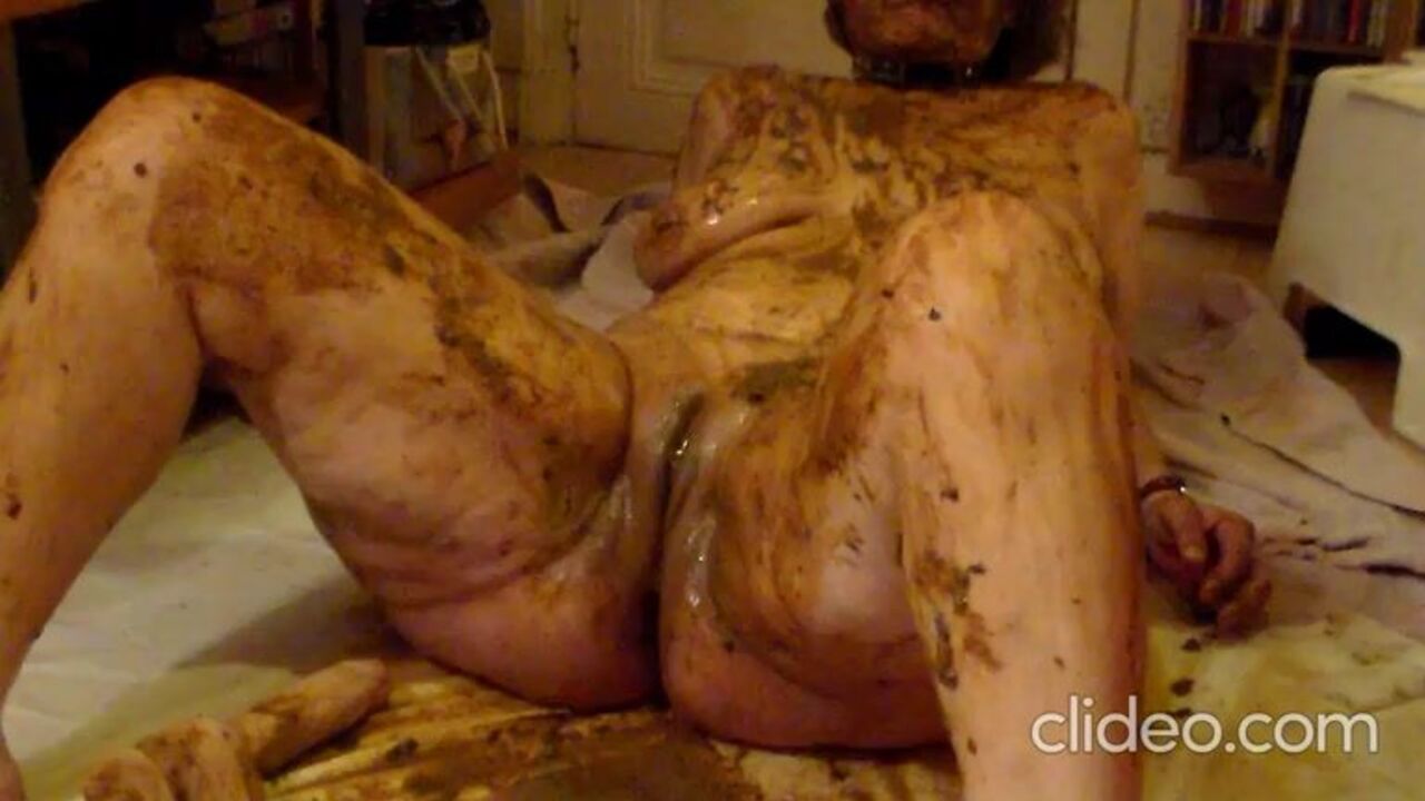 The ultimate scat porn: The ultimate scat porn video, featuring a wild scat girl and her slave