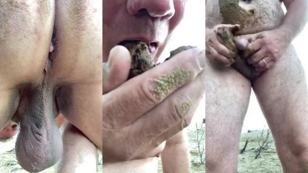 Eats my brown scat and smears it on my Amsterdam male friend's face