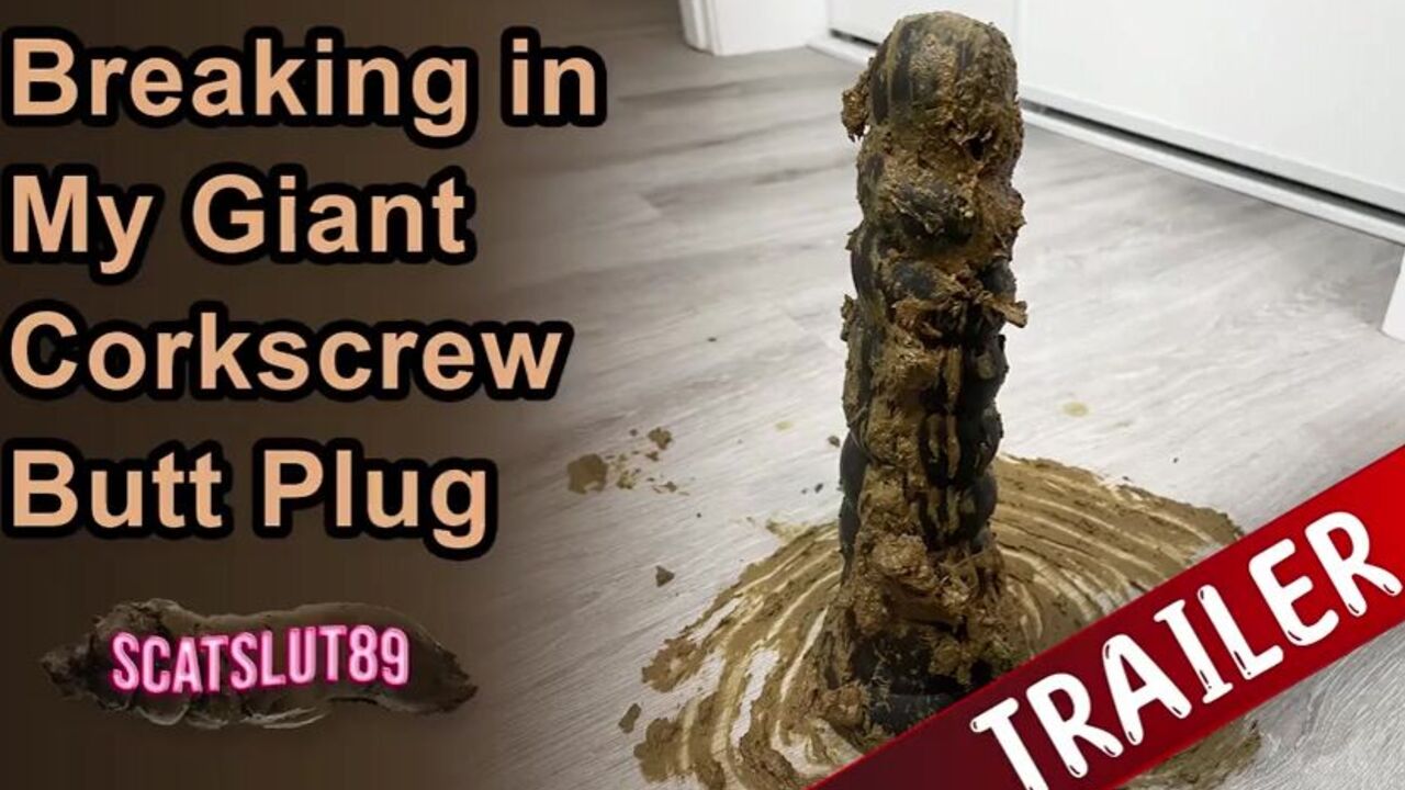 Watch My Giant Corkscrew Butt Plug Get Drilled Hard in HD