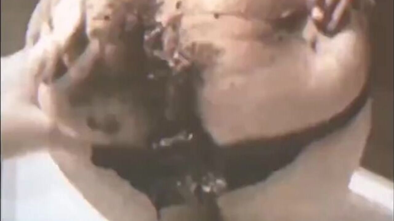 Betty's scat collection: filthy alien eats, smearing, and pooped in pantyhose