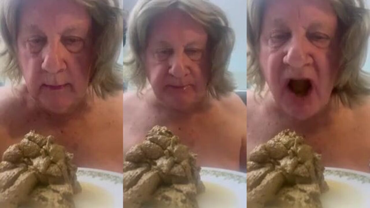 Watch this sissy devour his own excrement like a pro