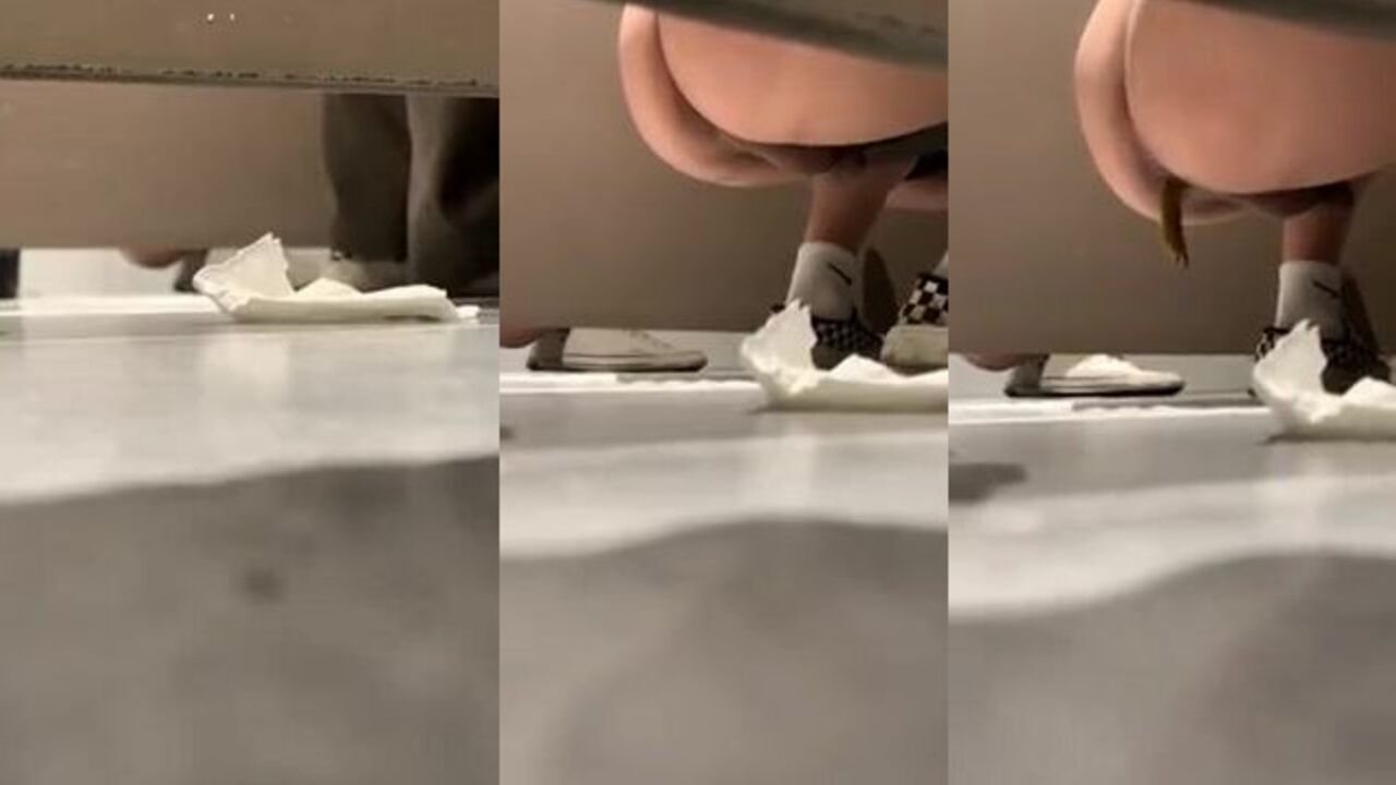 Watch as guys scat in toilet like it's no big deal