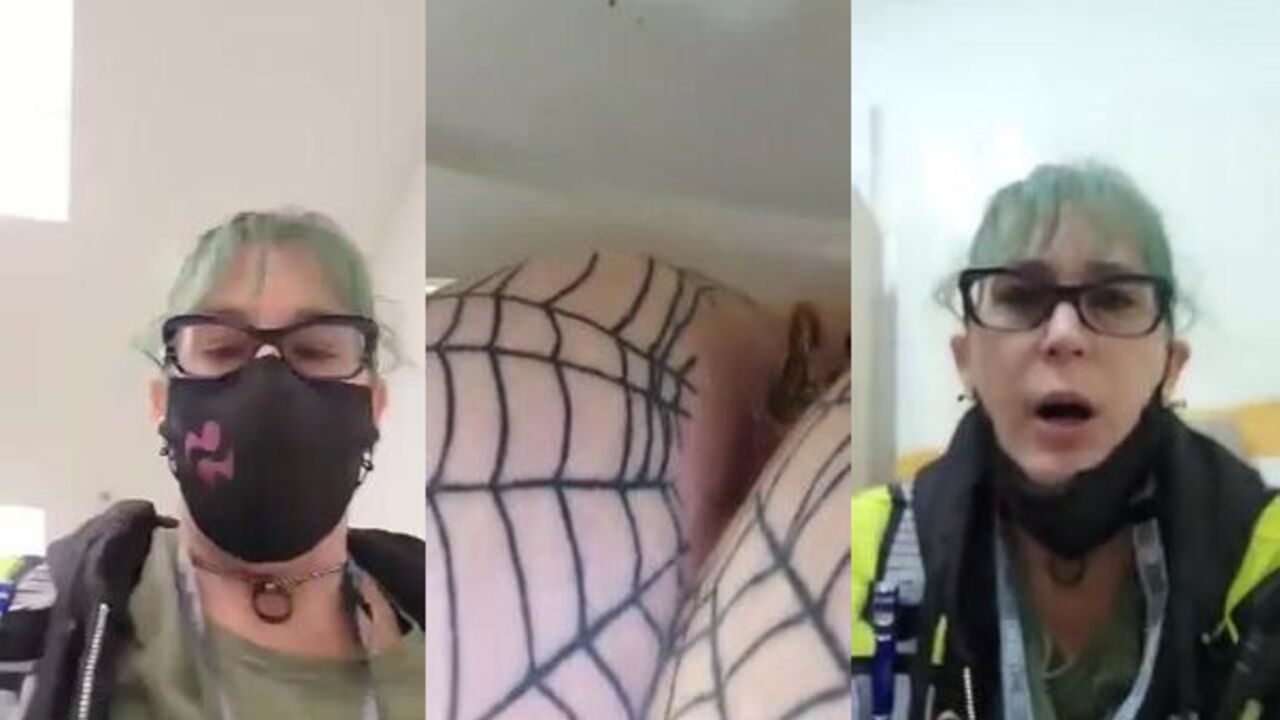 Watch her phone get a full load of her own jizz