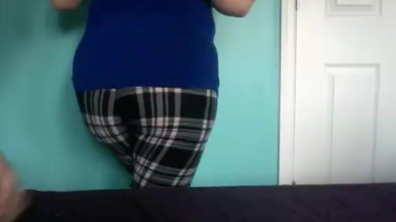 Femdom mistress strips and feeds her many slave's scat with her ass