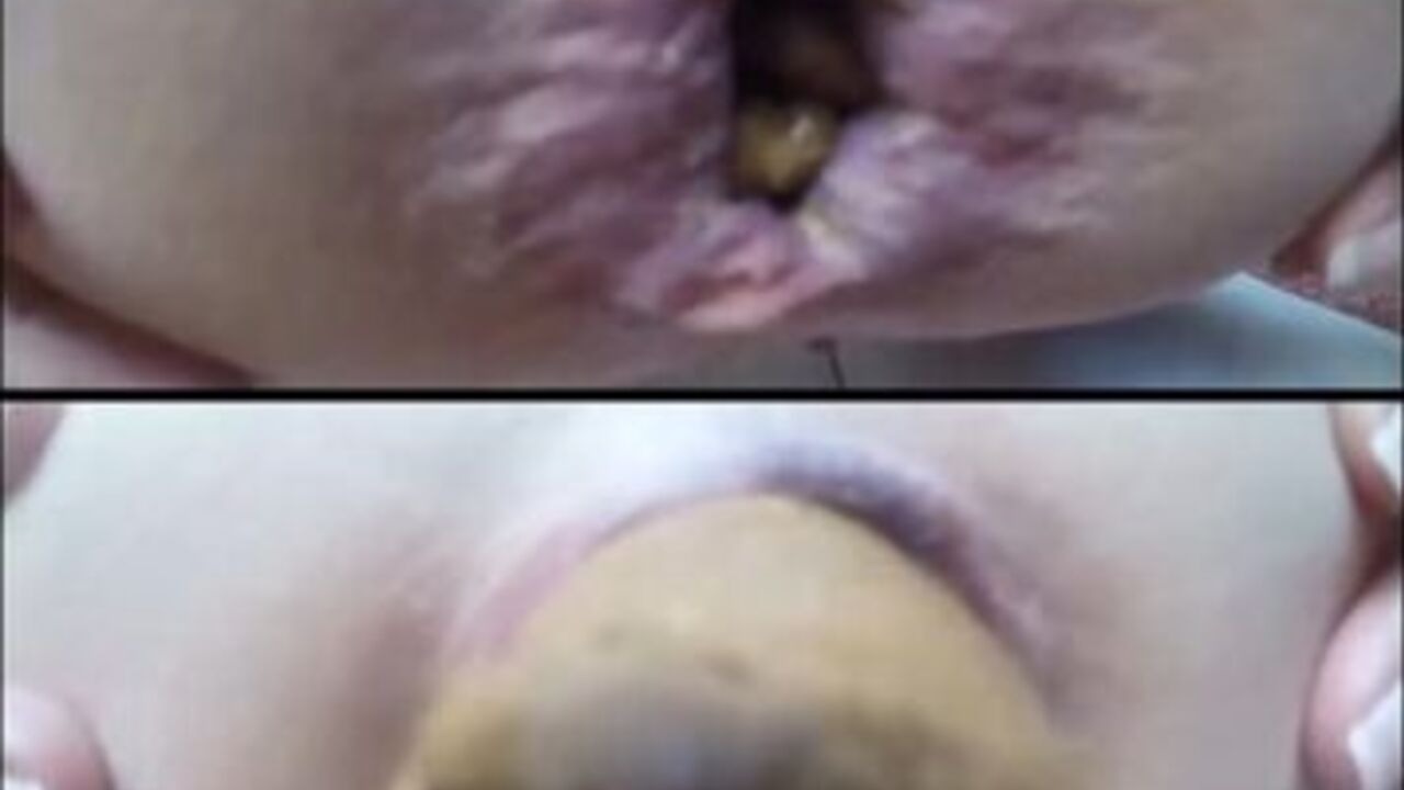 Watch this dirty slut get her scat pounded in a scat porn video