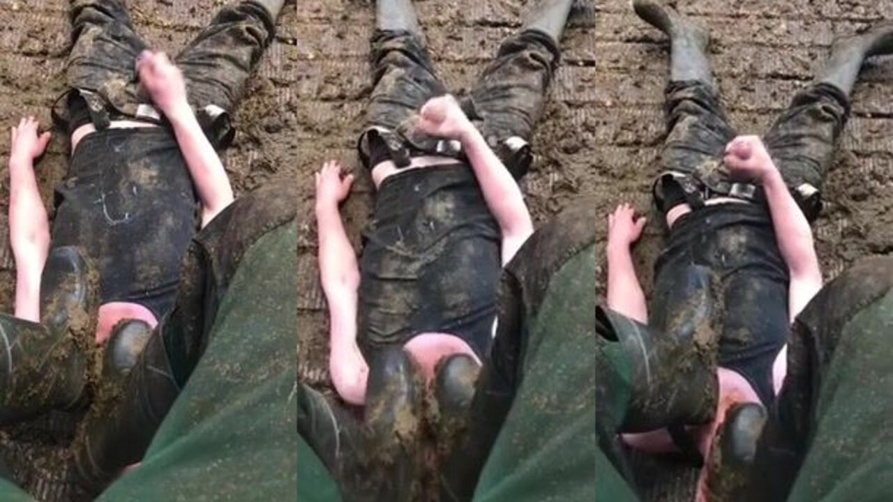 Alpha male destroys Trampled Faggot's scat and degraded master