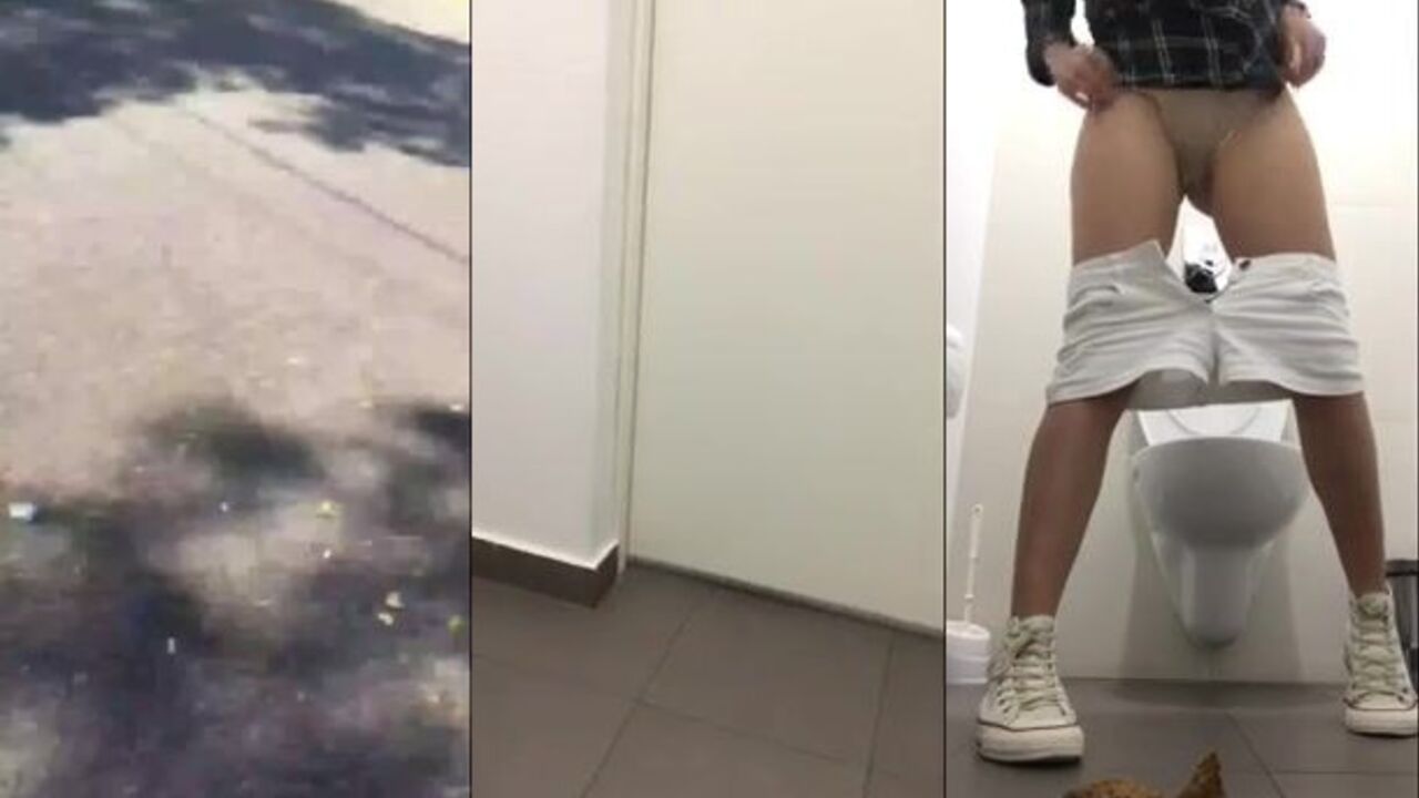 Watch as a toilet filled up with scat and pooped on the floor