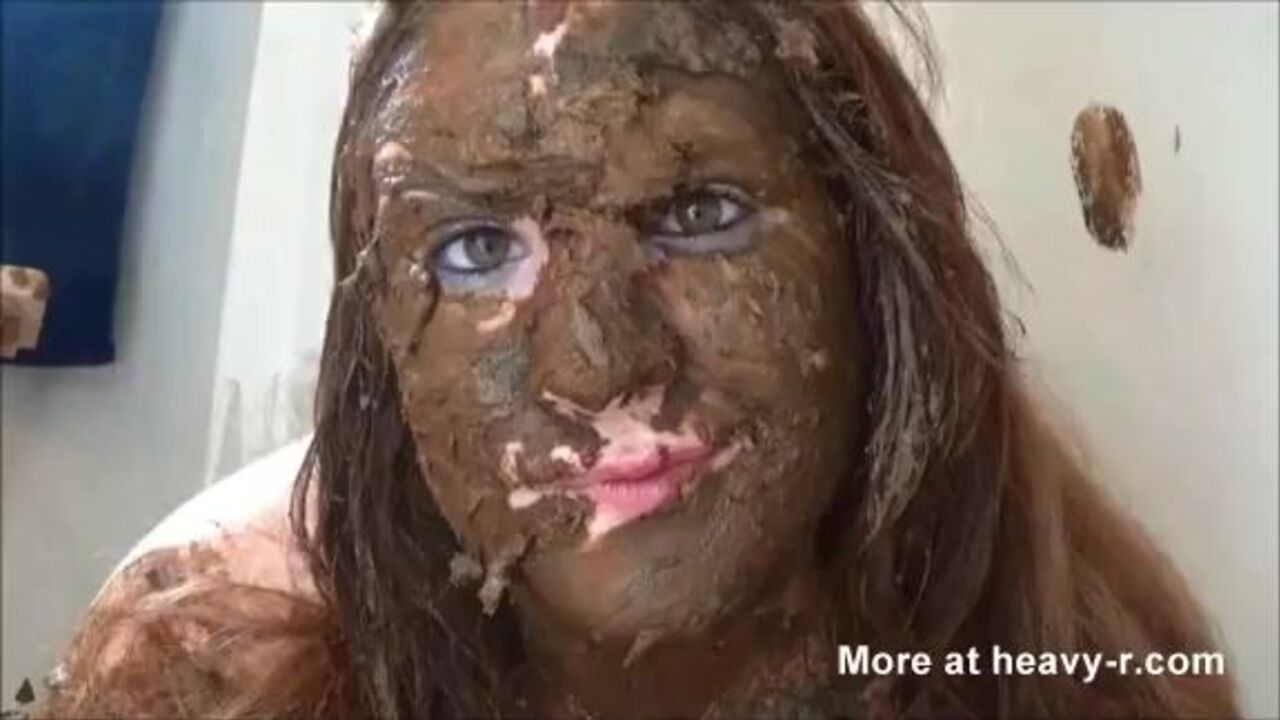 Get off to this filthy scat video with a lot of mess and scat action