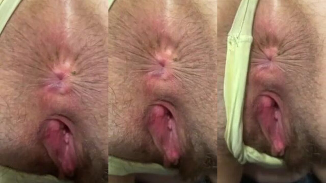 Watch this filthy slut's asshole get scat-fucked and drenched in piss