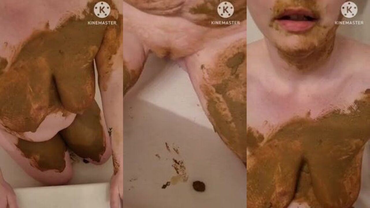 Little piggy gets humiliated and enjoys ass to mouth action