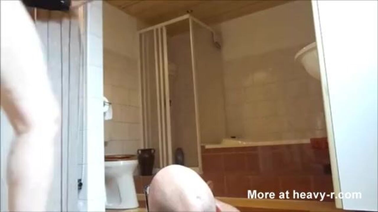 Watch this filthy MILF take a nasty scat on a guy's hard cock like a pro