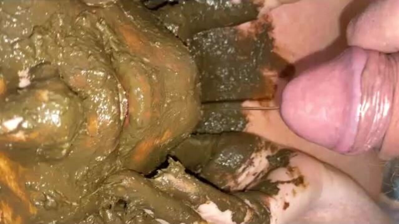 Watch this filthy slut get her scat filled and used in multiple positions